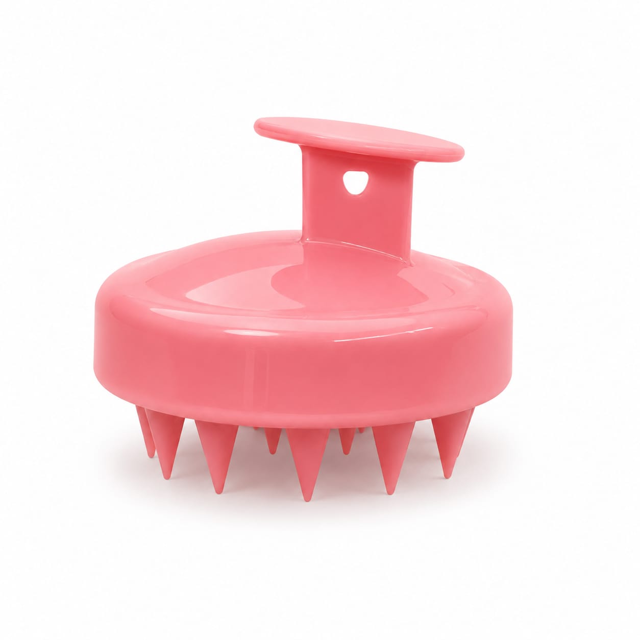 Spazzola massaggiatore cuoio capelluto in silicone rosa Hanami Secrets